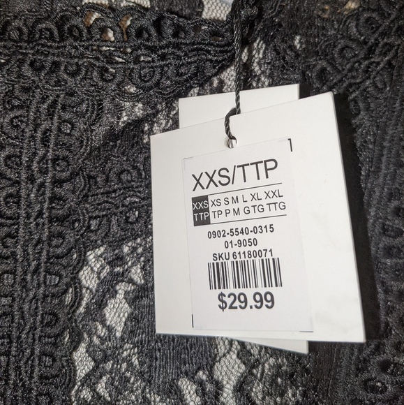 Black See through Lace Blouse - Picture 4 of 4